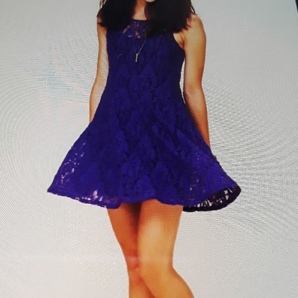 Free People Mile Of Lace Sleeveless Mini Dress XS